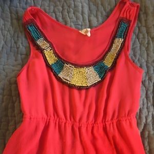 Anthropologie Edme & Esyltte layered beaded top size 4
